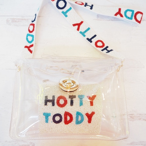 Beaded Hotty Toddy Purse Strap Ole Miss Collegiate - Picture 4 of 7